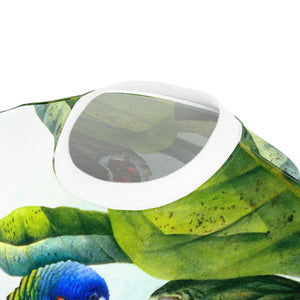 Saint Lucia Parrot All Over Print Unisex Tee, Parrot shirt, Tropical bird shirt, AOP shirt, Microfibre shirt, Original artwork