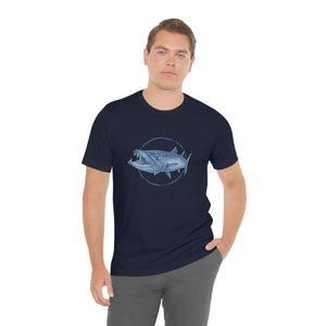 Barracuda unisex Tee, Sea Life Shirts, Wearable Art, Barracuda Shirt, Men's Shirts Dark Grey Heather / XL