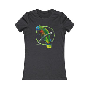 St. Lucia Amazon Women's Tee, St Lucia Parrot shirts, Parrot shirts, Wearable art, Women's shirts