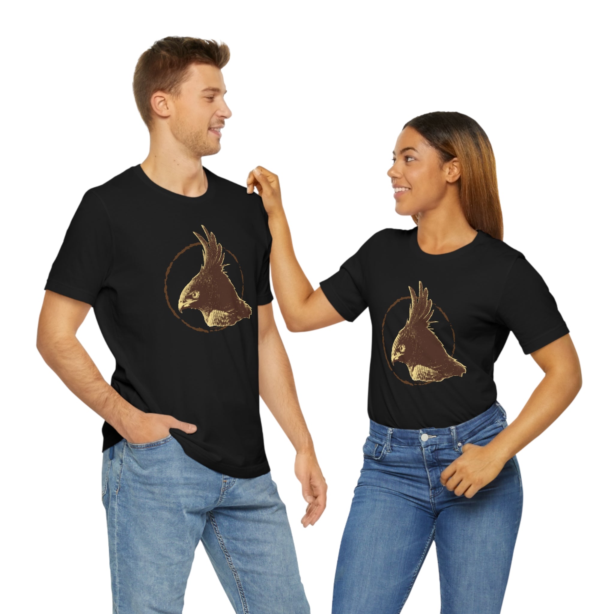 Long-crested Eagle Unisex Tee, Wearable Art, Raptors shirts, Predatory bird shirts, Men's Shirts
