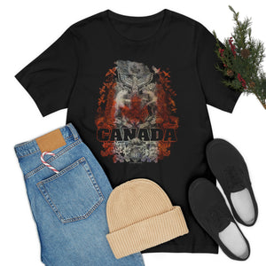 Canadian Patriot Unisex Tee, Canada Coat of Arms, Wearable Art, Men's shirts