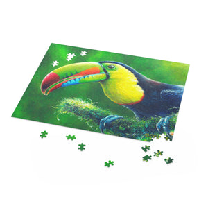 Puzzle (120, 252, 500-Piece), Jigsaw Puzzle, Keel-Billed Toucan, Panama Bird Art