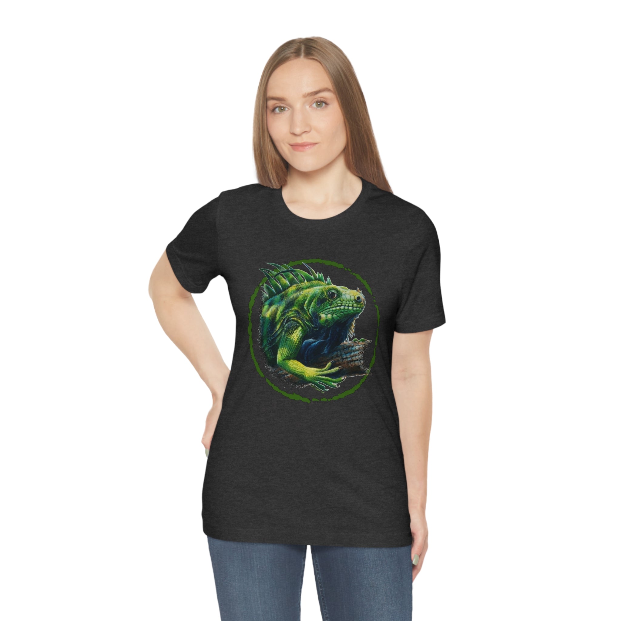 Iguana Unisex Tee, St Lucia Iguana shirt, Reptile shirts, Men's tees, Wearable art