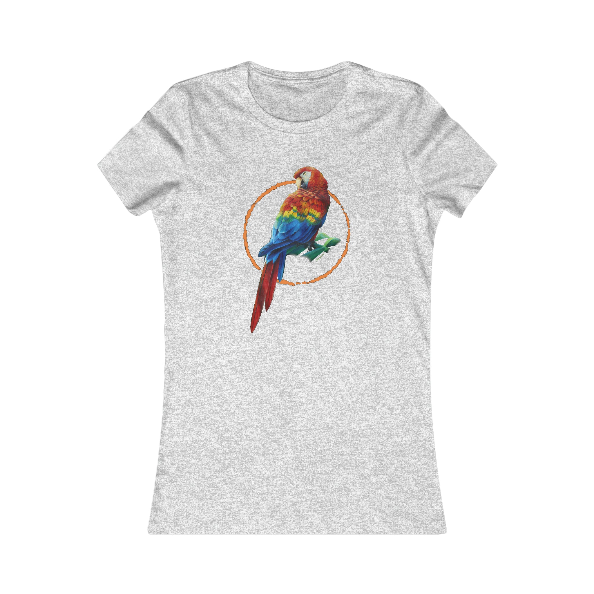 Scarlet Macaw Women's Tee, Parrot shirts, Bird shirts, Wearable art, Women's shirts