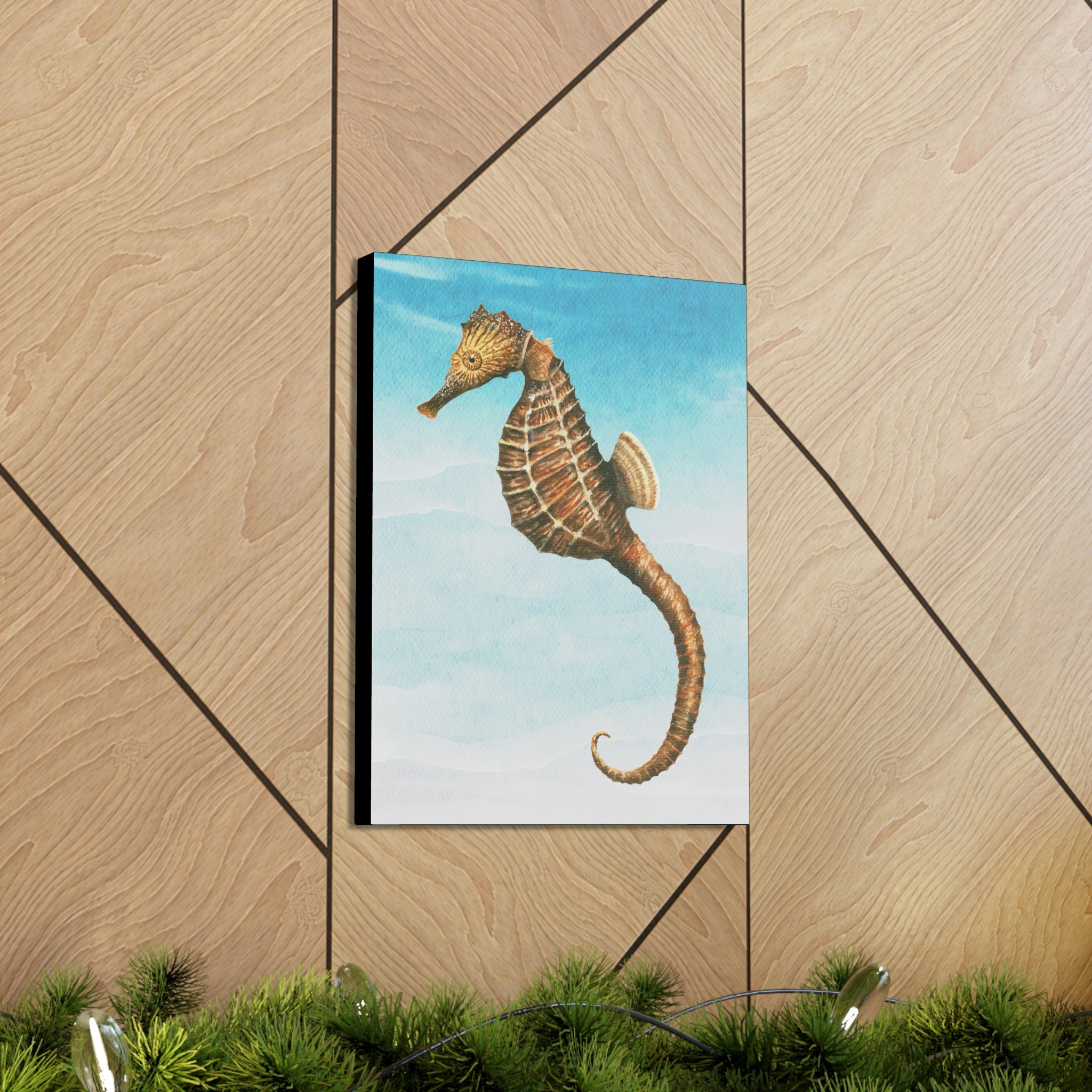 Canvas Wall Art, Seahorse Art, Sea Life Art, Sea Creatures, Caribbean Art